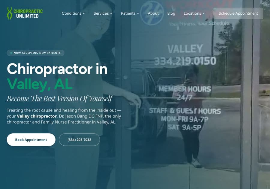 Chiropractic Unlimited — A small practice site, rebuilt so the basics are right.